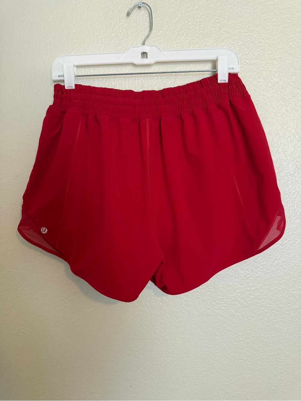 lululemon athletica Red Athletic Shorts with Elastic Waist